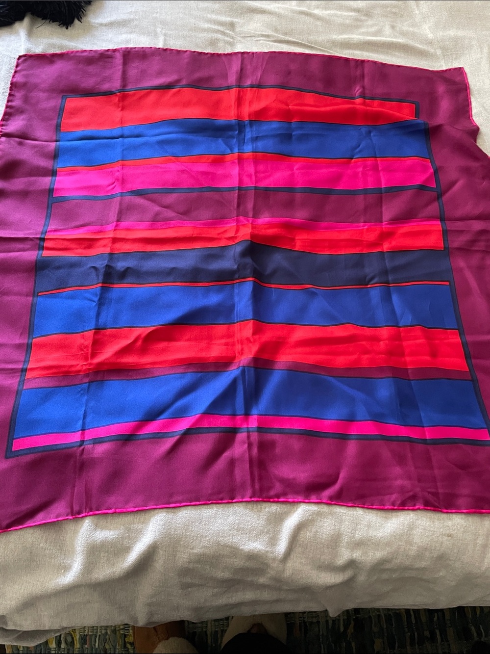 Holt Renfrew Vintage 100% Silk Scarf